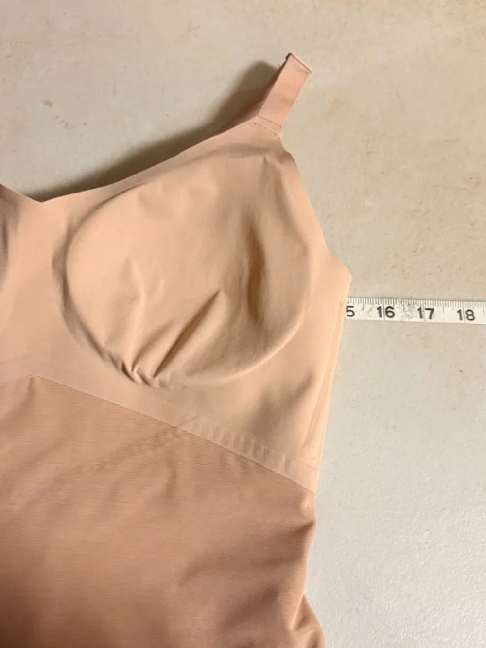 Women's Nude Shapewear Bodysuit Seamless Tummy Control Adjustable Straps